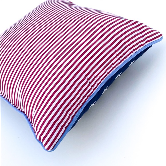 July 4th Independence Day Embroidered Stars Pillow - Picture 5 of 7